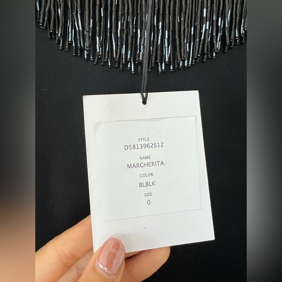 DVF Black Cocktail Dress | Embellished Neck & Back | 0 (NWT) - Picture 14 of 14